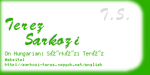 terez sarkozi business card